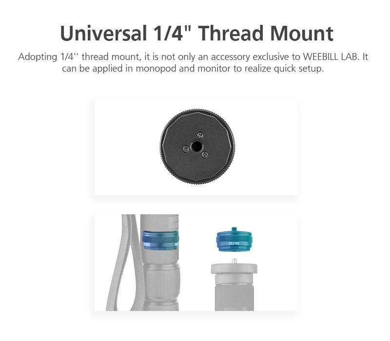 Description Picture 5 of itemZHIYUN EX1D03 Accessory TransMount Quick Release Setup Kit for Crane M3 / Weebill S / Crane 2S Gimbal with 1/4 Inch Screw