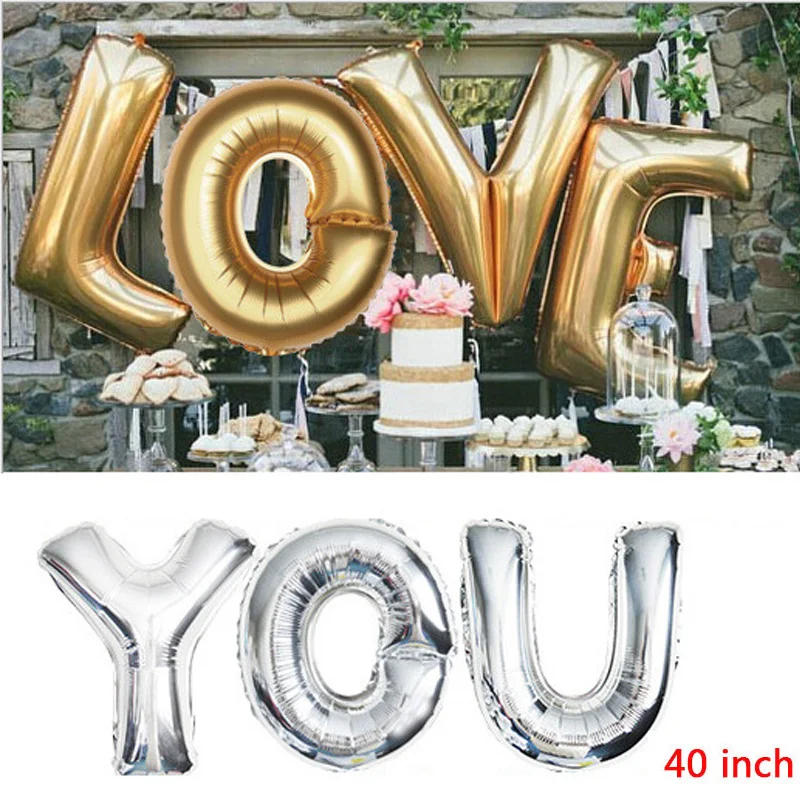 Description Picture 4 of item16 inch Letter A to Z Alphabet Foil Balloons Letter Birthday Party Wedding Decoration event & party supplies birthday balloons