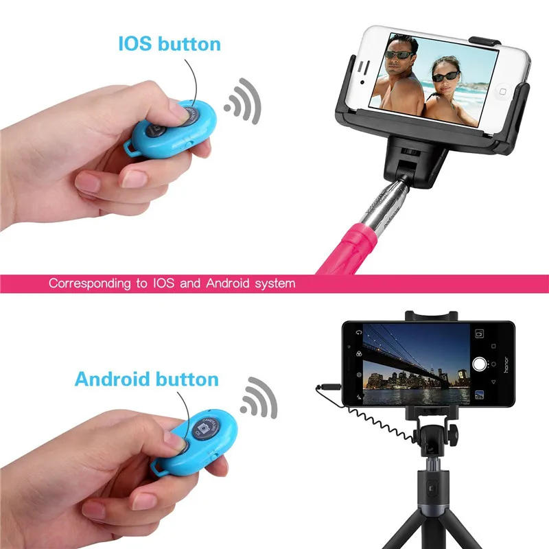 Description Picture 6 of itemBluetooth-compatible Remote Control Button Wireless Controller Self-Timer Camera Stick Shutter Release Monopod Selfie for ios
