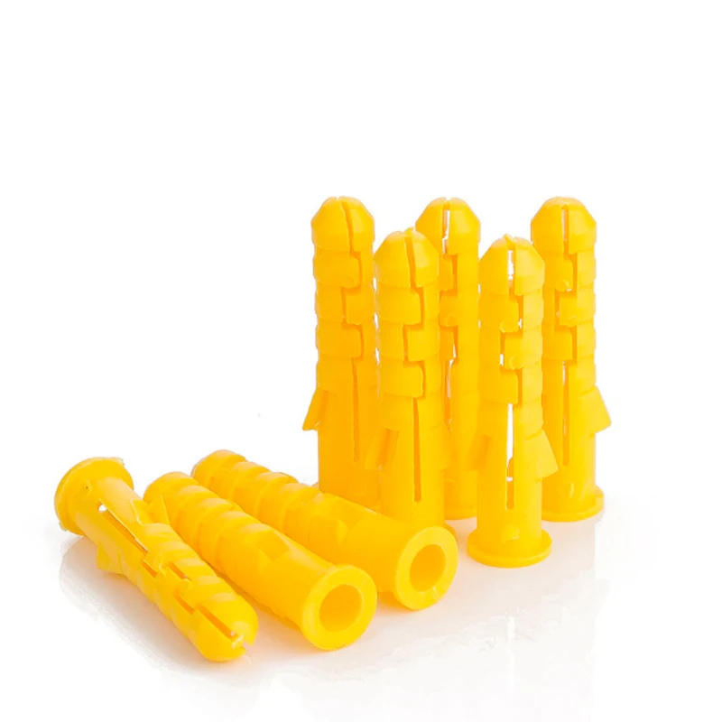 Description Picture 6 of item50pcs M6 M8 M10 Ribbed Plastic Anchor Wall Plastic Expansion Pipe Tube Wall Plugs For M3 M4 M5 M6 M8 Self-tapping Screws