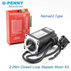 Free shipping! Nema 23 2.2N.m Closed Loop Stepper Motor kits 2.0 Nm 285Oz-in Nema23 stepper motor and drivers / servo motor kits