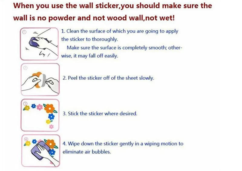 Description Picture 6 of itemCartoon Lovely Animals Cross The Bridge DIY Vinyl Wall Stickers Kids Room Gift Home Decoration Art Decals Creative 3D Wallpaper