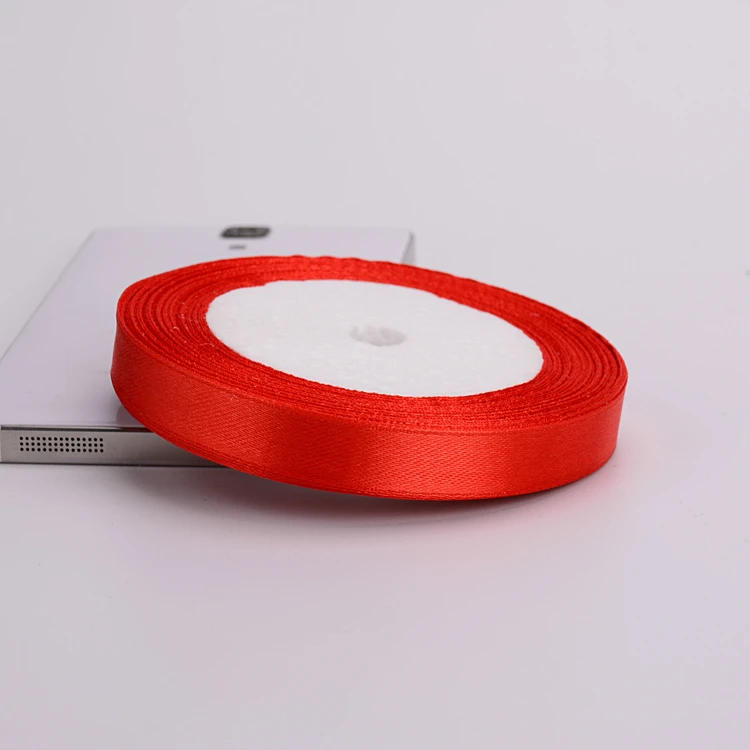 Description Picture 6 of item25Yard/roll 6mm-75mm  Red Satin Ribbon Bow Craft Wedding Party Decor Gift Wrapping Scrapbooking Supplies DIY Packing Material