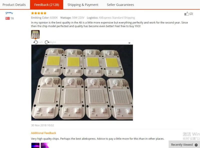 Description Picture 4 of itemCOB Spotlight AC110V/220V DOB Led Bulb Chip Beans Smart IC 20W 30W 50W Energy Saving Outdoor Lamp White/Warm Supper Bright Light