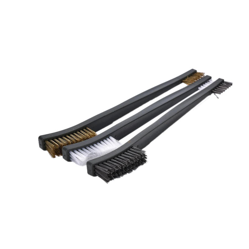 Description Picture 4 of item3Pcs/set Mini Wire Brush Set Brass Nylon Stainless Steel Bristle Cleaning Tool Home Kitchen Cleaning Brush