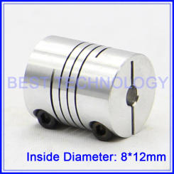 8mm to 12mm Flexible Shaft Coupling Clamp CNC Starter Shaft Coupler Connector Diameter 30mm Length 35mm