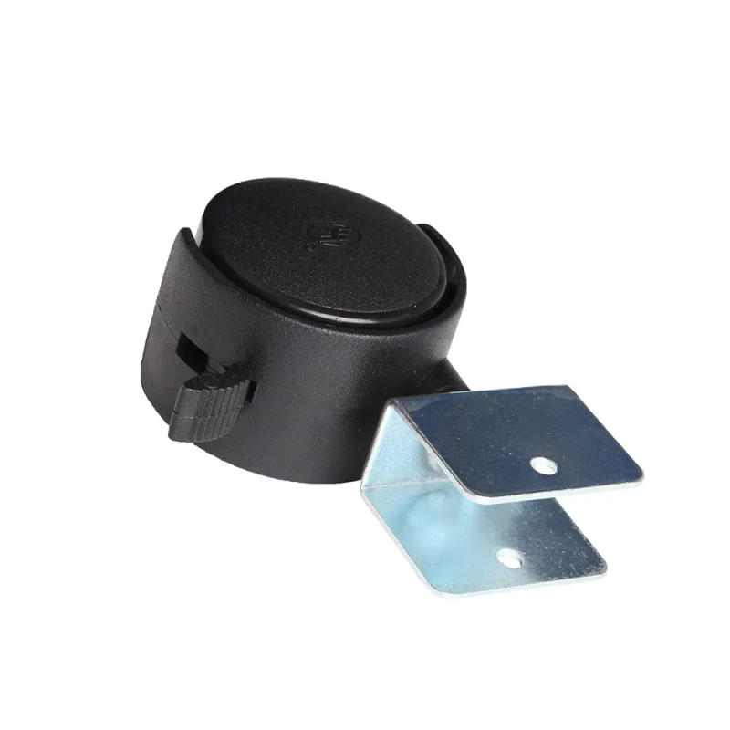 Description Picture 4 of item4Pcs 50mm Plastic Caster Replacement Angle Brake Swivel Office Sofa Chair Baby Bed Carts Trolley for Furniture Wheels with Brake