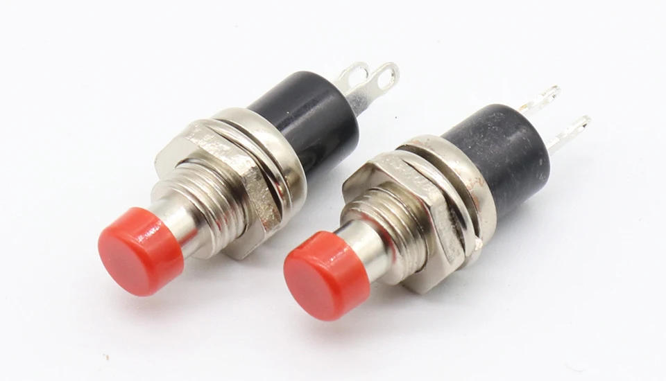 Description Picture 4 of itemIMC Hot 10Pcs Red Cap SPST Momentary Mini Pushbutton Switch DC 50V 0.3A