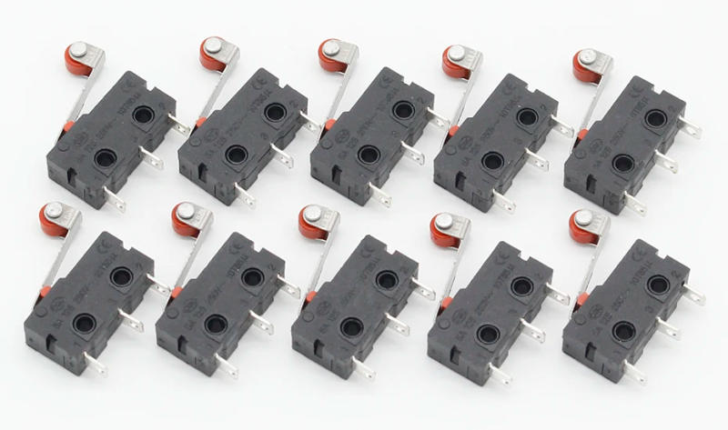 Description Picture 2 of item10 Pcs Mini Micro Limit Switch Roller Lever Arm SPDT Snap Action LOT