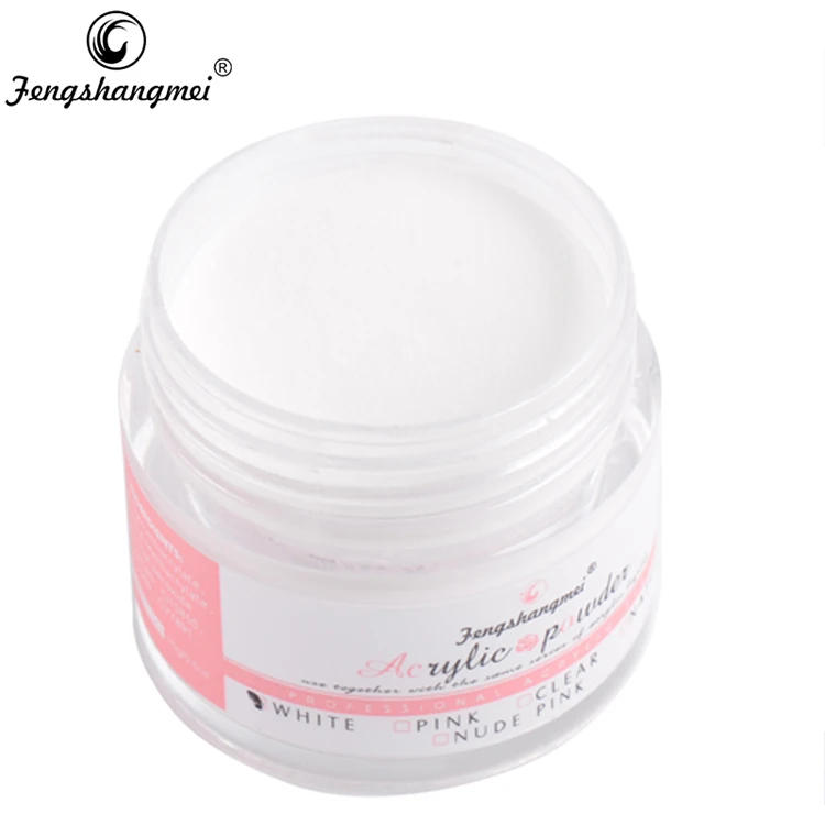 Description Picture 3 of itemfengshangmei Clear Crystal Nail Sculpture Powder White Builder Powder Liquid For Nail Pink Nail Acrylic Powder