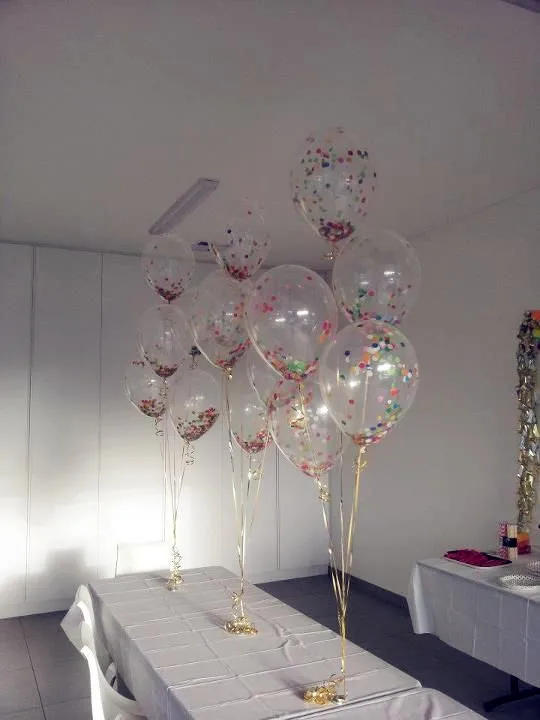 Description Picture 3 of itemCHLEZI New 10 Pcs / lot 12 inch transparent confetti balloon Birthday Wedding Party Decorative Balloon Popular popular wholesale