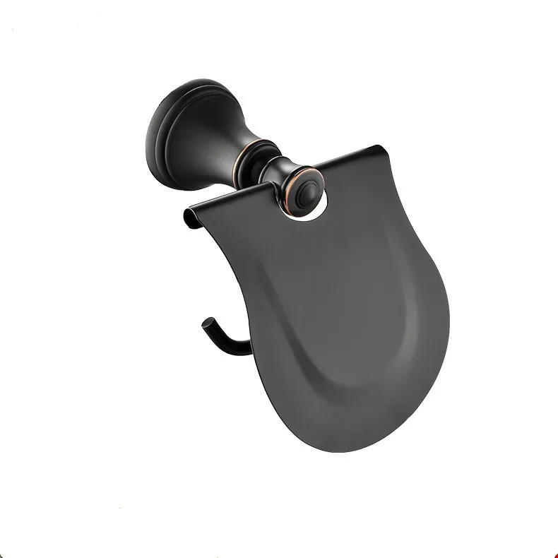 Description Picture 4 of itemOil Rubbed Bronze 4-Piece Bathroom Hardware Accessory Set Toothbrush cup holder paper holder Robe hook towel ring