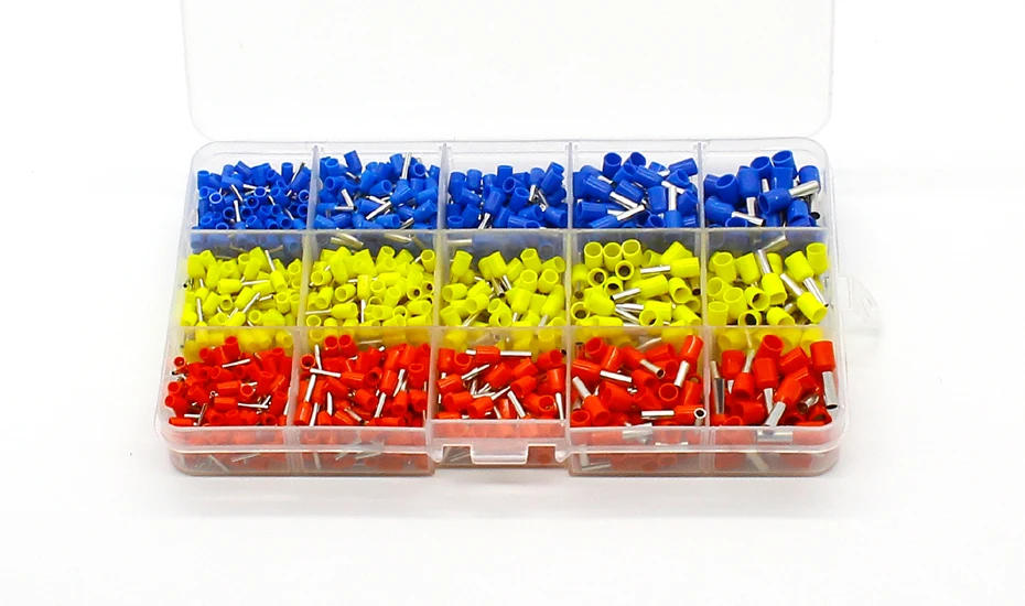 Description Picture 4 of item1000pcs/lot Bootlace cooper Ferrules kit set Wire Copper Crimp Connector Insulated Cord Pin End Terminal