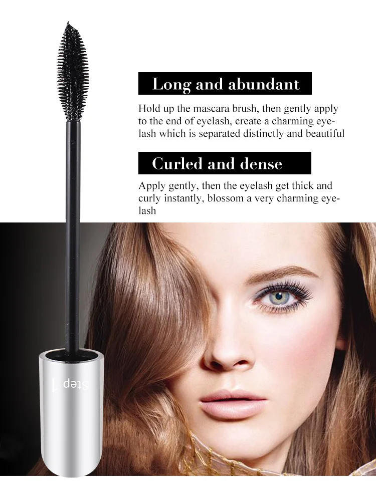 Description Picture 6 of item4D Silk Fiber Lash Mascara Waterproof Rimel 3d Mascara For Eyelash Extension Black Thick Lengthening Eye Lashes Korean Cosmetics