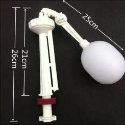 old type plastic toilet tank balls with inlet valve 1/2" or 2cm float ball for control water level
