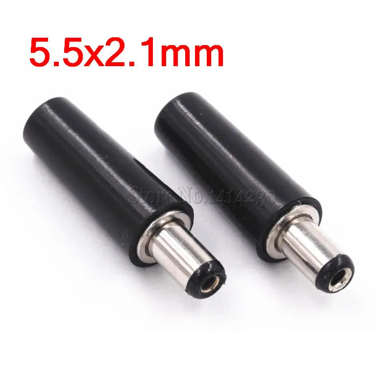Description Picture 2 of item10Pcs High Quality Circular Tube DC Plug Male Electrical Socket Outlet DC-022 DC-005 DC Outlet 5.5X2.1MM 5.5*2.1