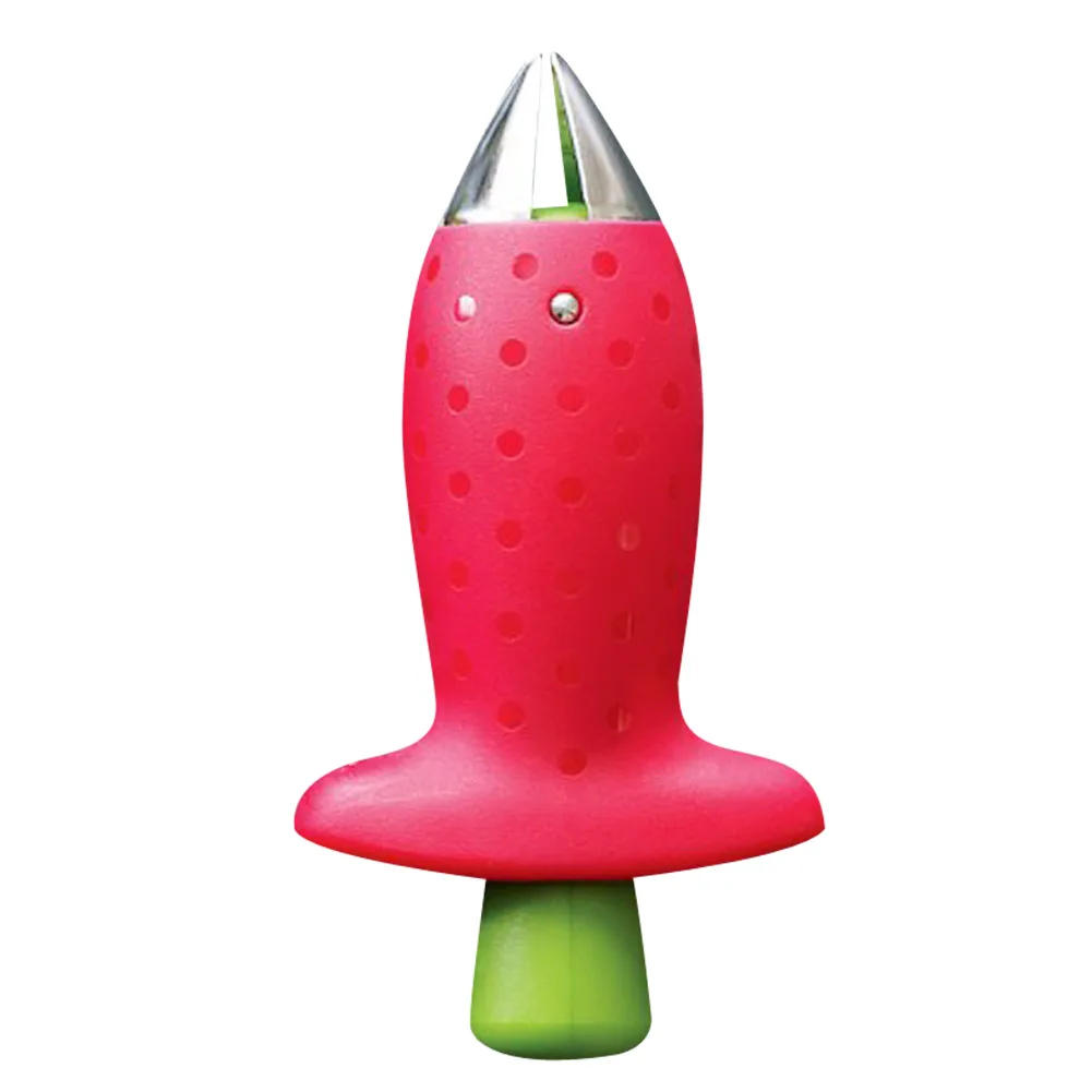 Description Picture 2 of itemFruit Leaf Remover Strawberry Huller Metal Tomato Stalks Plastic Remover Gadget Strawberry Hullers Kitchen Gadgets