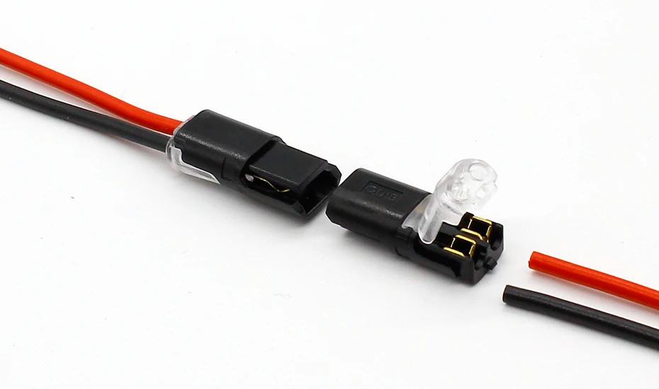 Description Picture 5 of item10pcs 2p Spring Connector wire with no welding no screws Quick Connector cable clamp Terminal Block 2 Way Easy Fit for led strip
