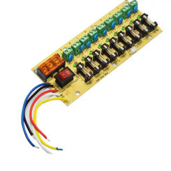 12V 24V DC power distribution 9-way PCB board terminal block for switching power supply electricity current wiring LED switch