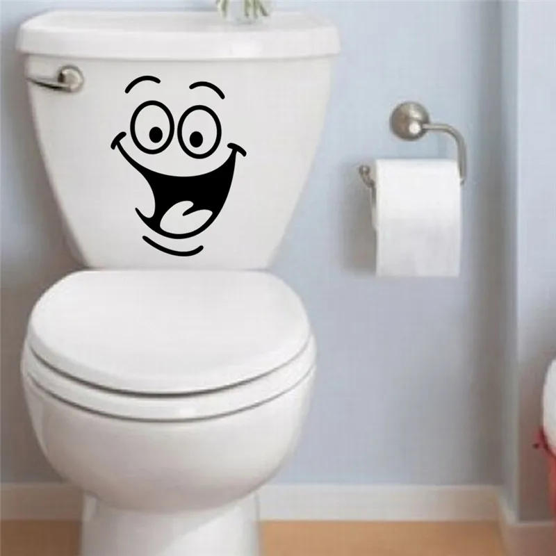 Description Picture 4 of itemFunny Smile Face Toilet bathroom sticker decals lamp for sitting night light seat light