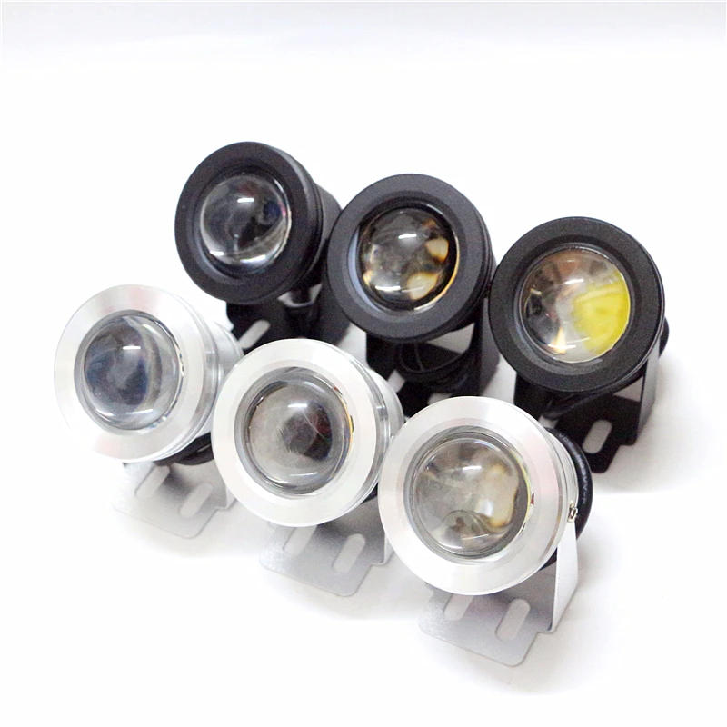 Description Picture 2 of itemAC / DC 12V 10W Black LED Underwater light Waterproof IP67 LED Flood light White / Warm white / RGB Spotlight With Convex Glass