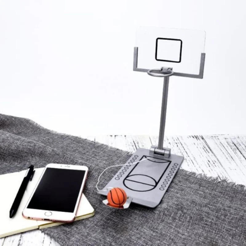 Description Picture 2 of itemStress Relief Toy Foldable Mini Basketball Game Office Desktop Table Basketball Birthday Gift for NBA CBA Lovers Training Toys