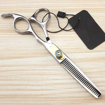 Top grade professional 6 inch Japan 440c 9cr13 gem shears cutting barber hair scissors set hairdressing scissors Free shipping