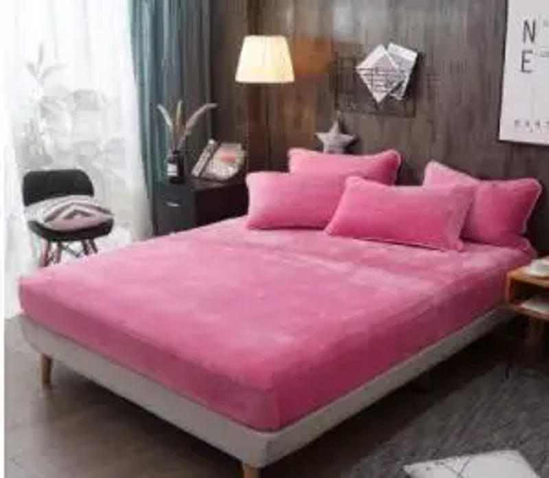 Description Picture 3 of item29Color 4/6Pcs Luxury Egyptian Cotton Bedding Set Queen King size Bright Flamingo Leaf Duvet Cover Bed sheet set Fitted sheet