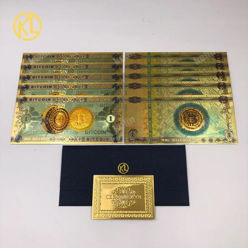 Description Picture 4 of item10pcs More designs 10-1000 PLN Colored Gold Foil Banknote Poland Souvenir Banknotes Zloty Banknote in 24K Gold Plated For Collec