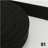 Description Picture 4 of item25mm Webbing 10 Yards Long Colored 50 Color Available polypropylene for Bag Sewing Belt Webbing Strapping braided strap