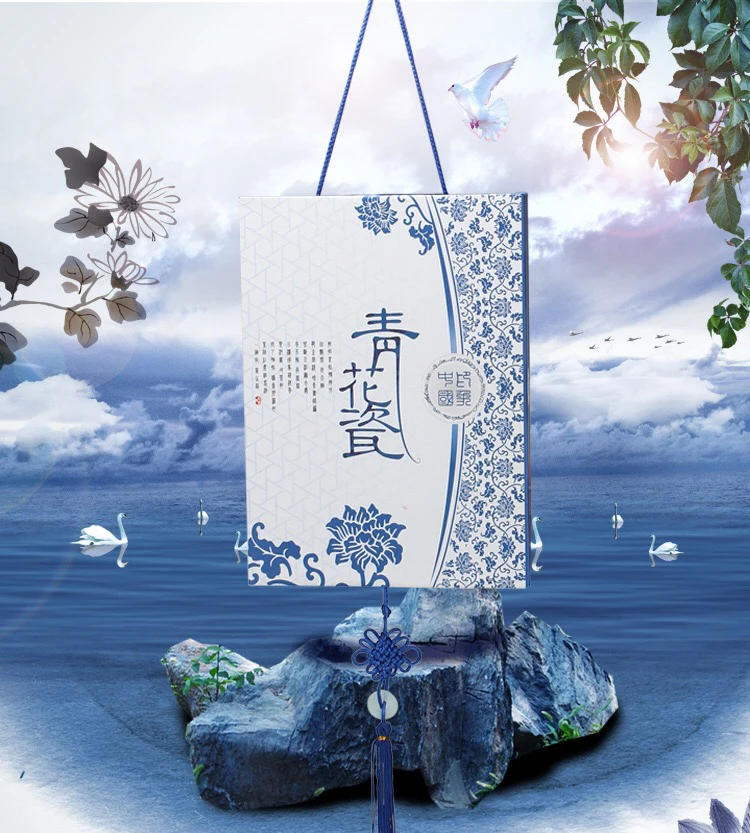 Description Picture 2 of itemBlue and white porcelain cutlery spoon stainless steel spoon Western tableware set ceramic handle knife and fork dinner set