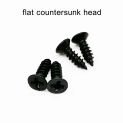 100pc M1 M1.2 M1.4 M1.7 M2 M2.6 M3 M3.5 Black Steel Small Phillips Flat Countersunk Cross Round Pan Head Self-tapping Wood Screw