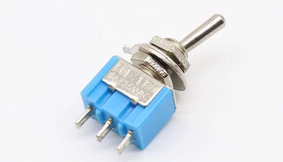 Description Picture 5 of item5pcs Mini MTS-102 3-Pin SPDT ON-ON 6A 125VAC Miniature Toggle Switches