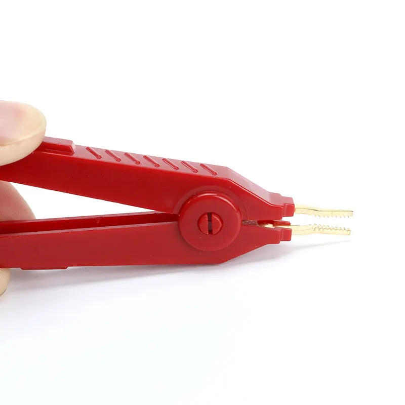 Description Picture 2 of item3PCS/sets Alligator Clip 90mm Kelvin Copper Gold Plate Clip Grey+Black+Red