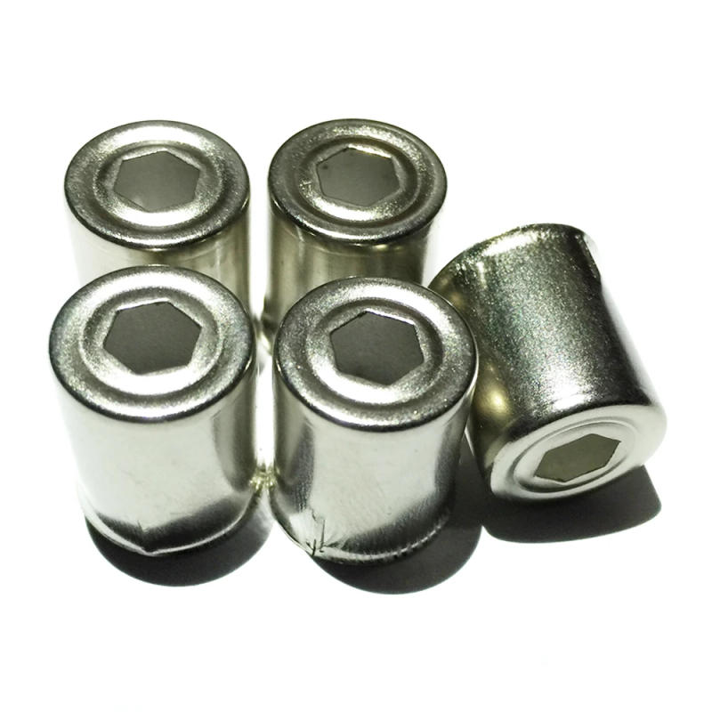 Description Picture 3 of item5Pcs/Lot Magnetron Steel Cap Microwave Oven Replacement Hexagonal Hole Silver Tone Home Kitchen Appliance Parts Accessories New