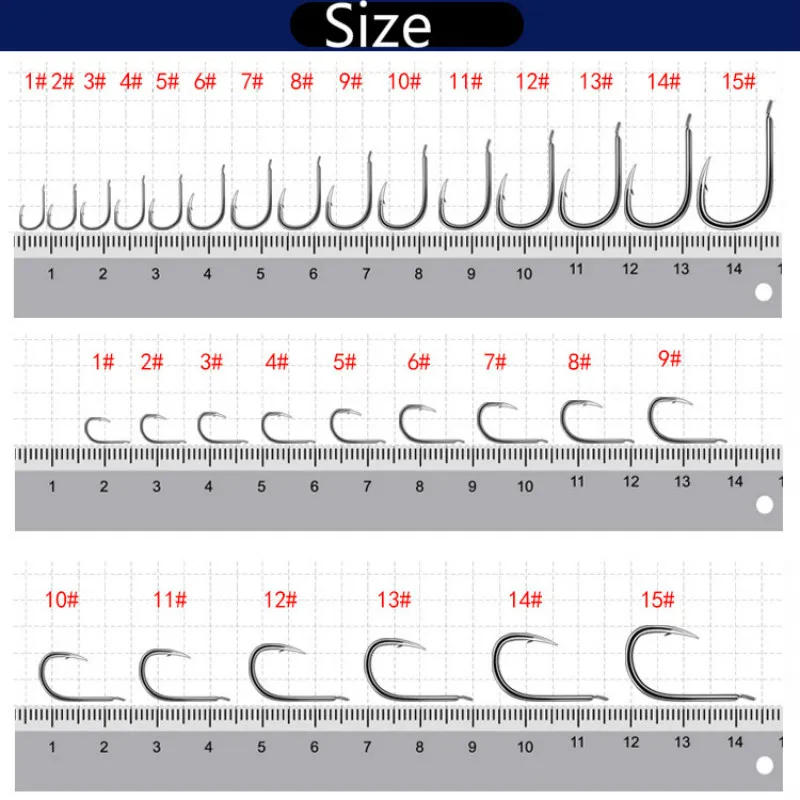 Description Picture 5 of itemHigh Carbon Steel Fishing Hooks Barbed ISEAMA Fishing Hooks Carp Ise Fishhook Sharp Barbed Hooks Pesca 1#-15# Fishing Accessory