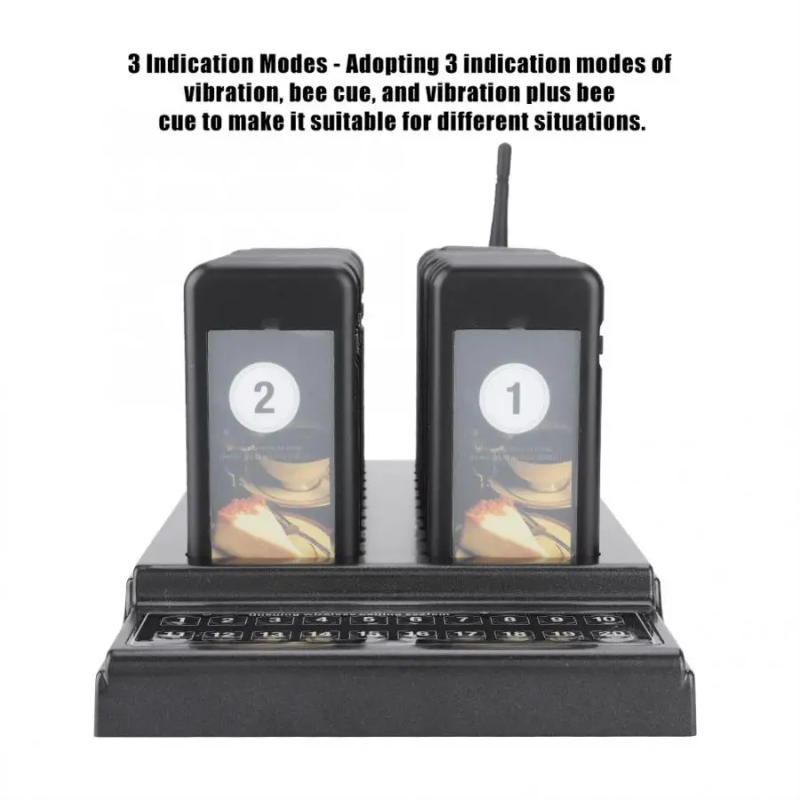 Description Picture 6 of itemSU-68G Calling System Wireless Paging Queue System 20 Channels Restaurant Pager Waiter for Restaurant Coffee Shop Queuing System