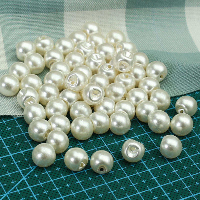 Description Picture 4 of item10mm 60pcs/Set Round Sewing Buttons Pearl Buttons for Clothing Sewing Accessories Clothing Scrapbooking Garment DIY Apparel Tool