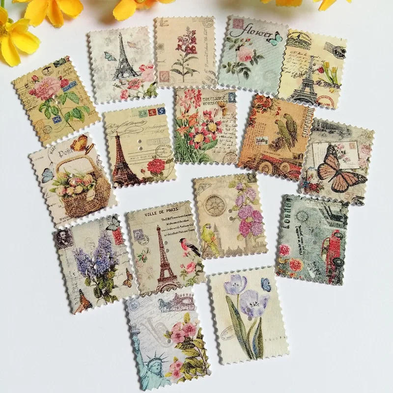 Description Picture 2 of item20pcs New wooden buttons mixed pattern Rectangle wooden decorative buttons for craft sewing scrapbooking accessories