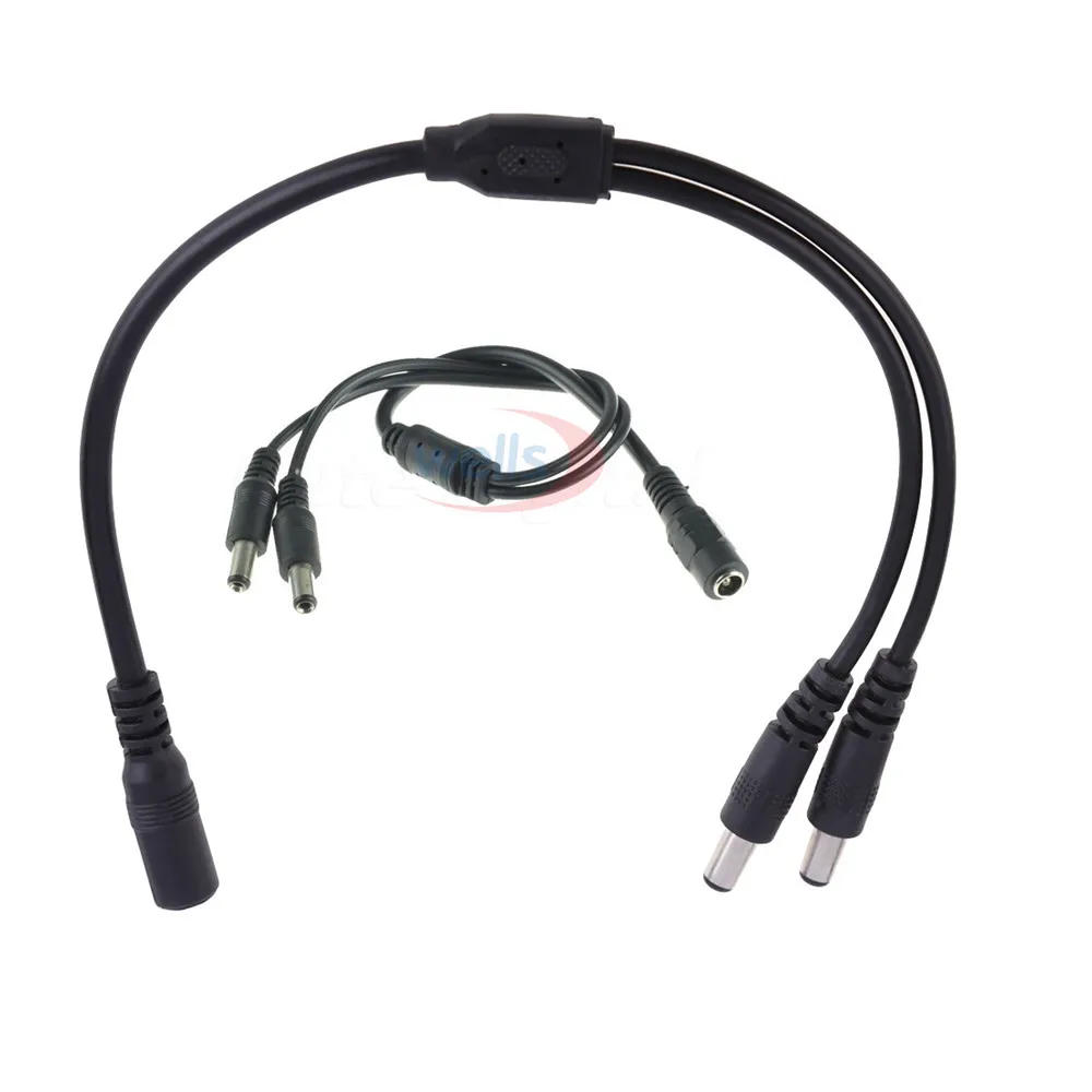 Description Picture 6 of item1pcs CCTV Security Camera 1 DC Female To 2/3/4/5 Male plug Power Cord adapter Connector Cable Splitter for  LED Strip