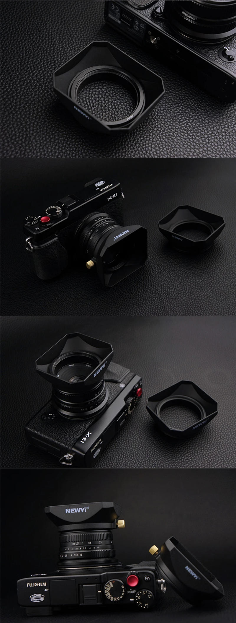 Description Picture 3 of itemSquare Lens Hood for Sony Fujifilm Olympus Mirrorless Camera Lenses DV Camcorders 37 39 40.5 43 46 49 52 55 58 mm