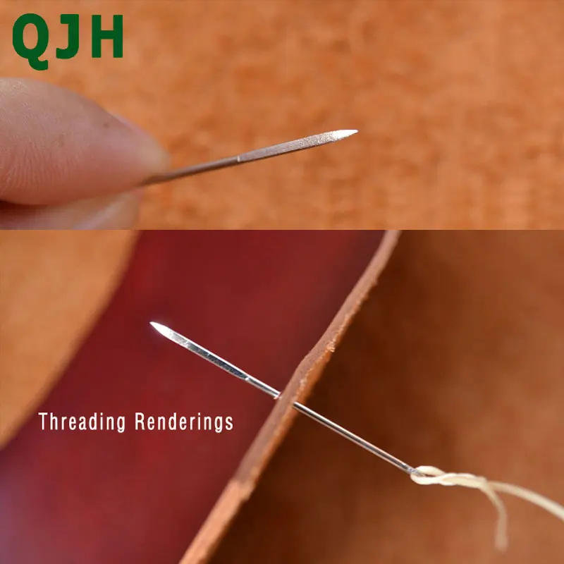 Description Picture 2 of itemLeathercraft DIY Leather Triangular Needles Leather fur Special Stainless Steel Shaped Pin Stitch Needlework Sewing Supplies