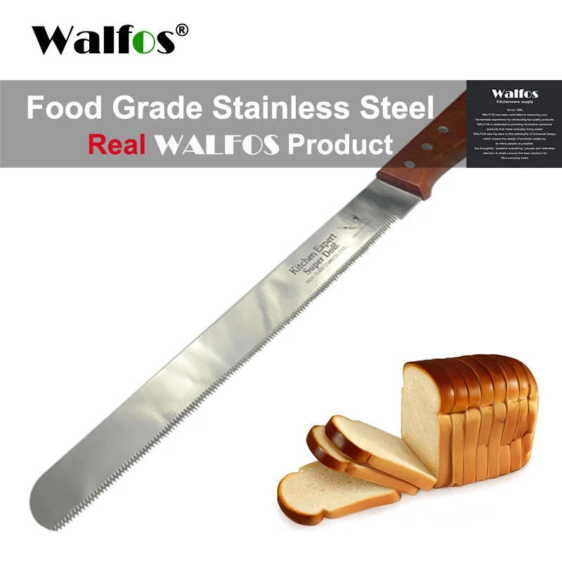 Description Picture 6 of itemWALFOS Food Grade 30cm Cake Knife Stainless Steel Knife with Wooden Handle Bread Cutting Tools Baking & Pastry Tools