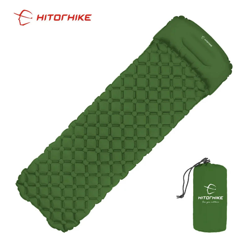 Description Picture 6 of itemHitorhike Inflatable mattress Cushion Sleeping Bag Mat Fast Filling Air Moistureproof Camping beach Mat With Pillow Sleeping Pad