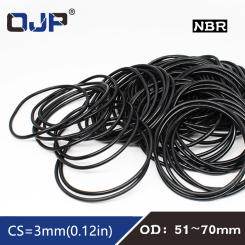 10PCS/lot Rubber Ring Black NBR Sealing O-Ring OD51/54/55/56/57/58/60/65/68/70*3mm O Ring Seal Nitrile Gaskets Oil Rings Washer