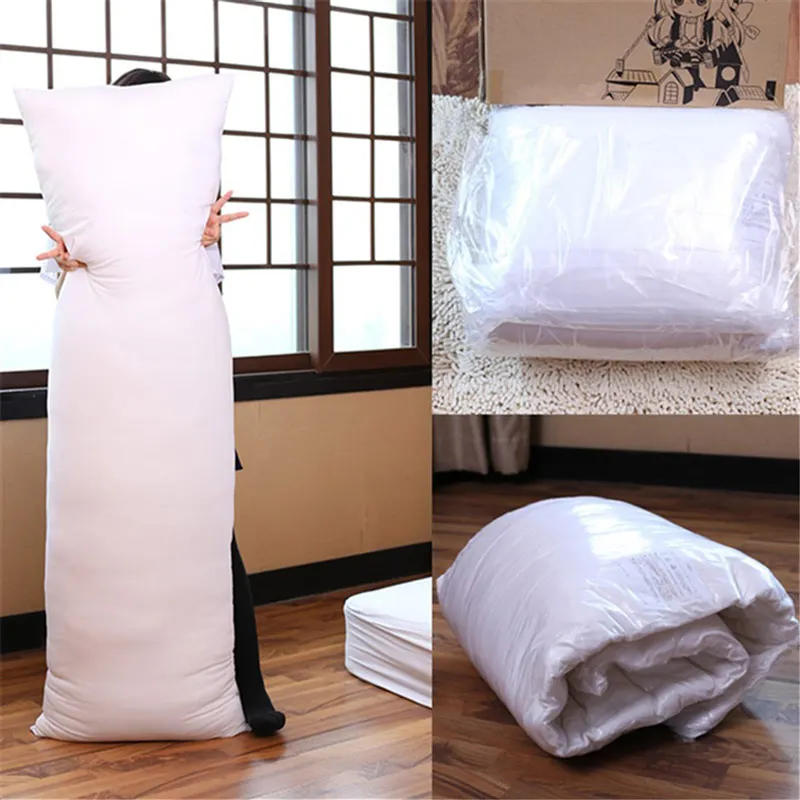 Description Picture 2 of item40x120cm White Long Pillow Inner Dakimakura Hugging Body Inner Cushion Pillow Bedroom Bedding Accessories Home Textile 50x160cm