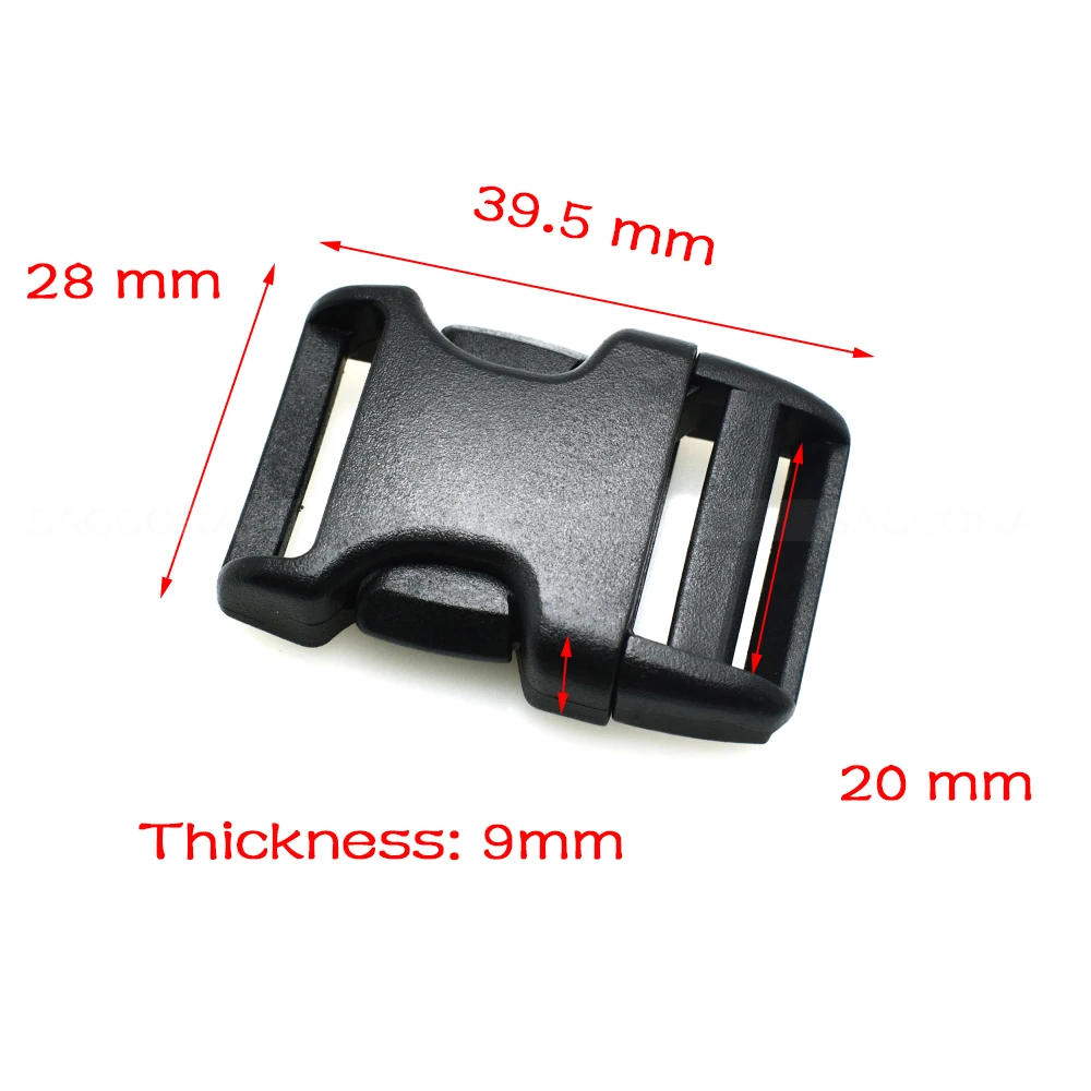 Description Picture 4 of itemFor Casual Bags Outdoor sports bag Plastic Side Release Buckles Slim waist Backpack/Camping Hiking Straps Webbing 20mm 35mm