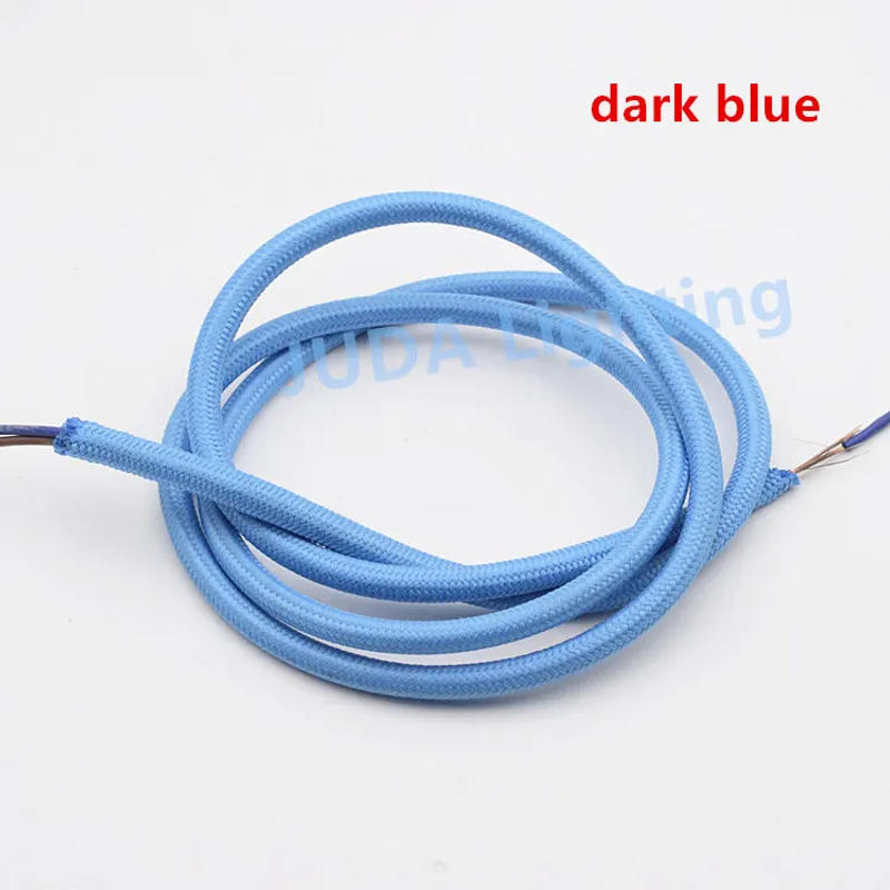 Description Picture 4 of itemColorful braided wire cable Cable Assemblies Electrical Wires for ceiling rose canopy led pendant light chandeliers ceiling lamp