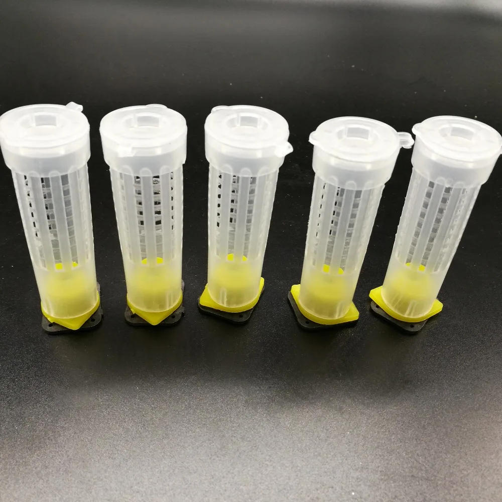 Description Picture 4 of item100Set/lot Beekeping Tool Rearing Cup Kit Queen Bee Hair Roller Cages W/ Cell Cup Holder and Cell Fixtures Beekeepers Equipment