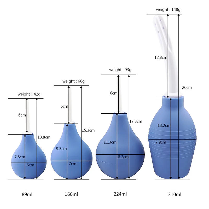 Description Picture 5 of itemWETIPS Silicone Klysma Shower Enema Douching Bulb Douche Poire Nettoyage Fesses Anal Cleaner Enema Lavative Bulb Limpieza Anal